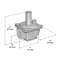 Maxitrol R500S Gas Regulator Dimensions