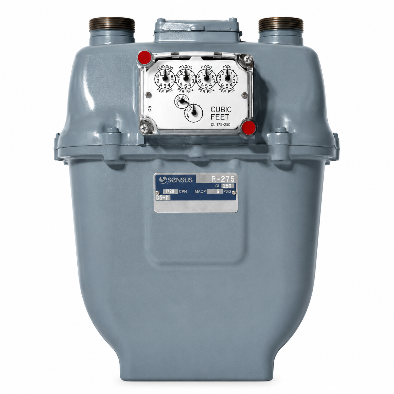 Sensus (Rockwell-Equimeter) R275TC-3/4 Residential Gas Meter Temperature-Compensated 3/4" NPT