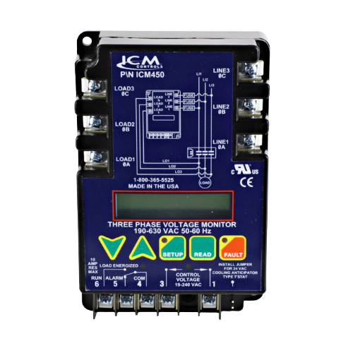 ICM Controls ICM450A Programmable 3-Ph Line Voltage Monitor